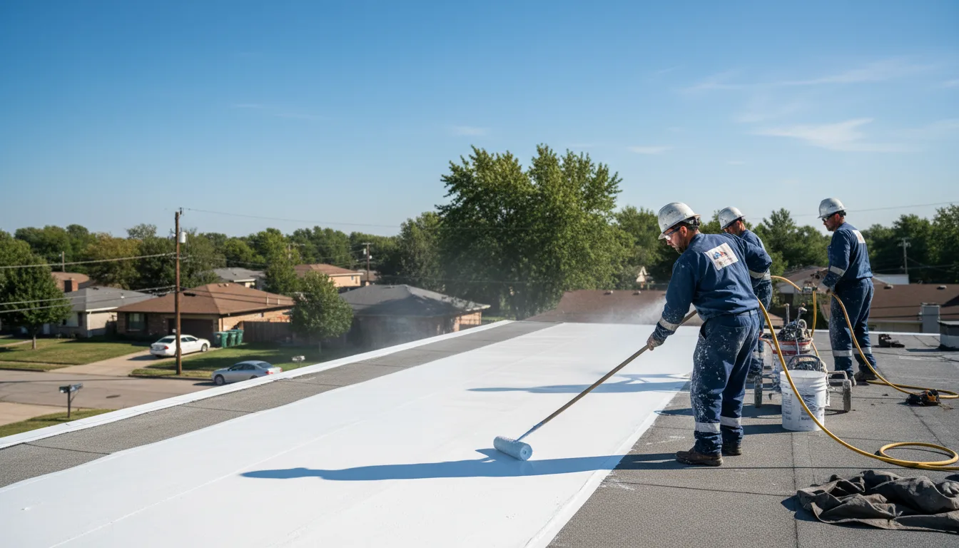 Commercial roof coating in Loving, TX near me